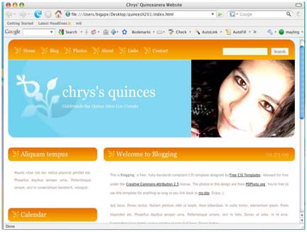 quinceanera websites